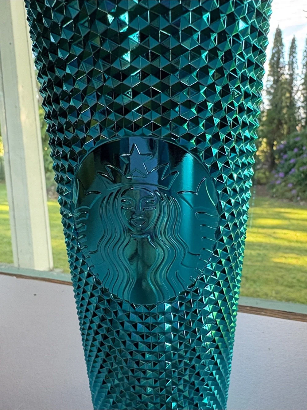 Starbucks Teal Studded Tumbler with Straw